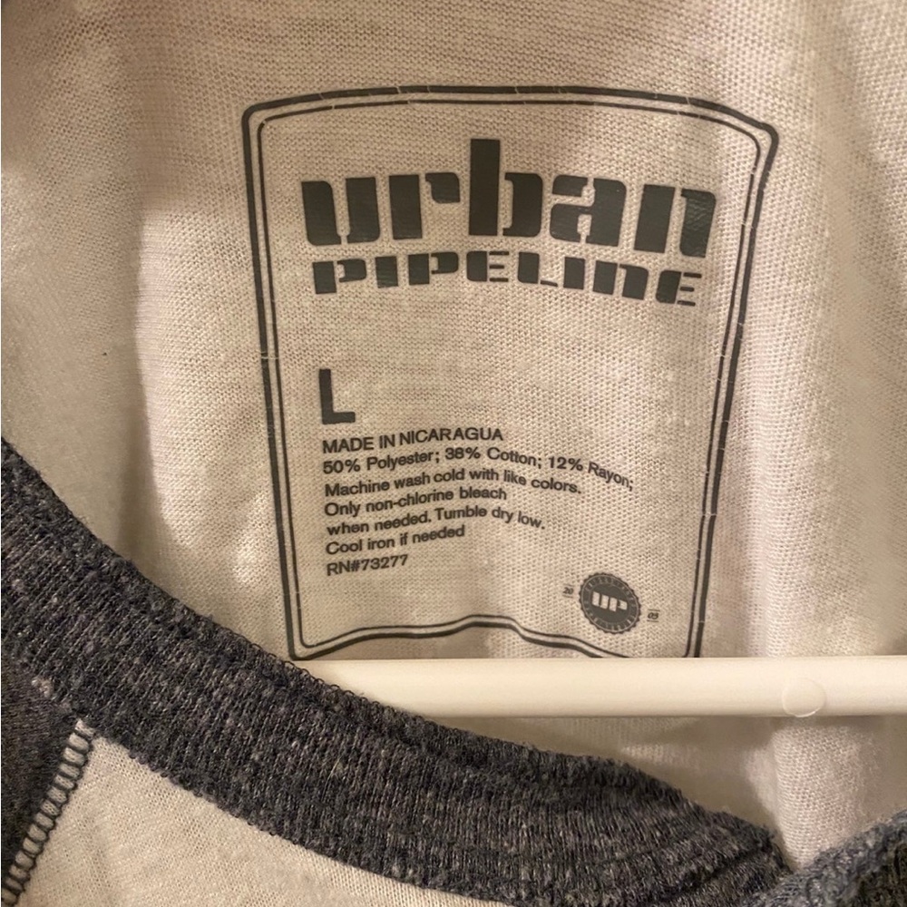 Urban Pipeline Gray and White Casual Button Down Shirt - Picture 4 of 5